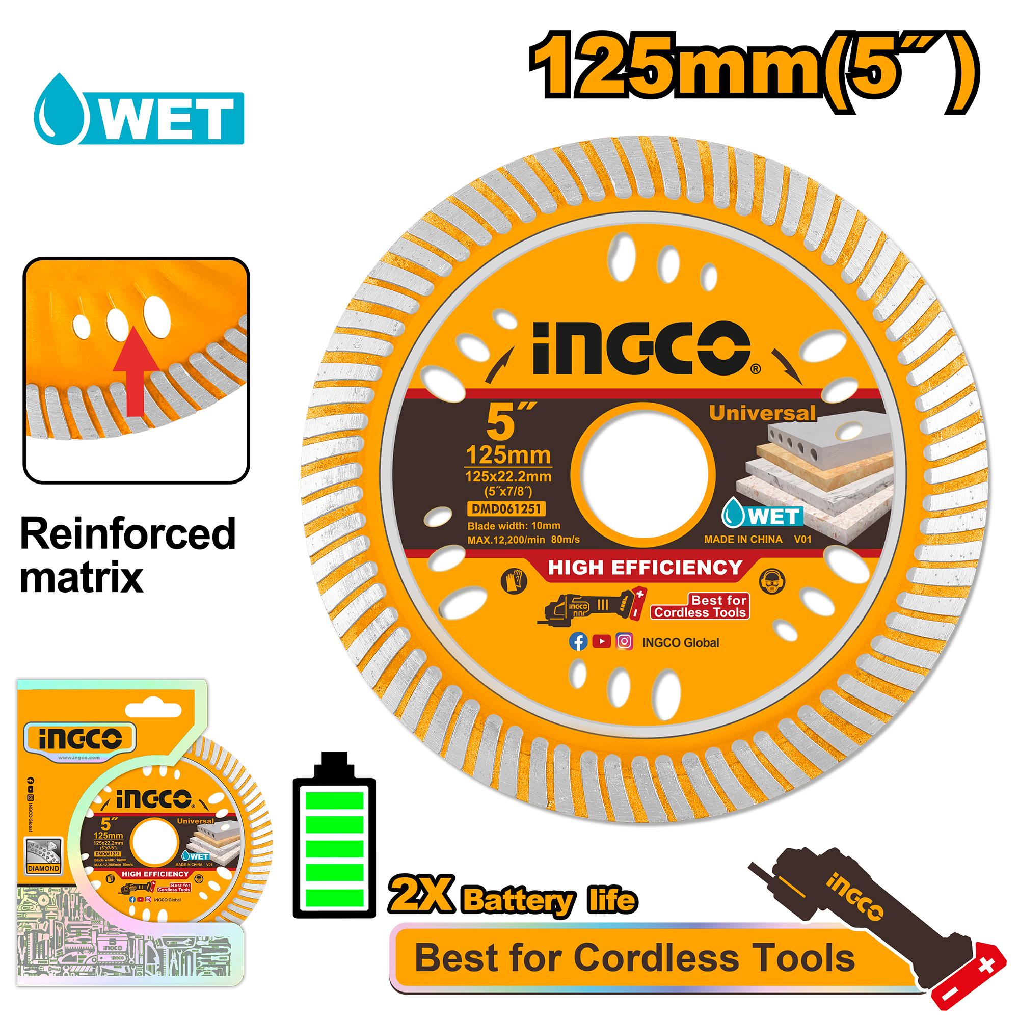 Ingco 125mm Ultrathin Diamond Disc | DMD061251 Ingco
